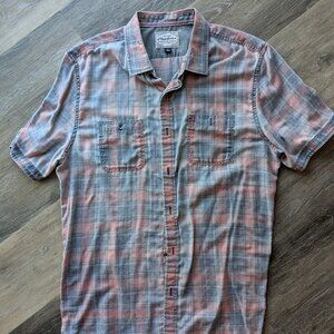 Men's short-sleeve button down shirt - Size L